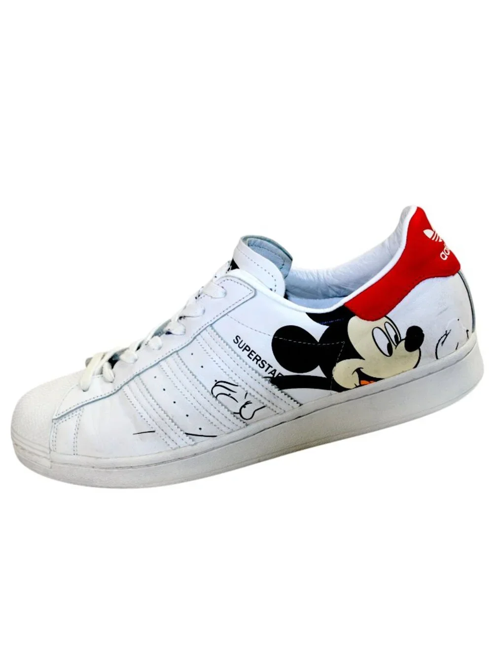 Adidas X Mickey Mouse Disney FW2901 Super Star Lace-Up Sneakers Size 12